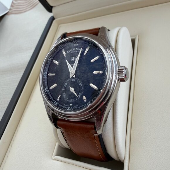 Armand Nicolet Other - Armand Nicolet Mens Automatic Watch 9140A2-BU-P140BU2 Swiss Made
